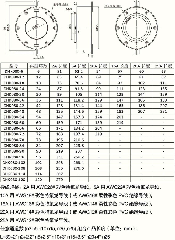 孔径80的过孔滑环选型